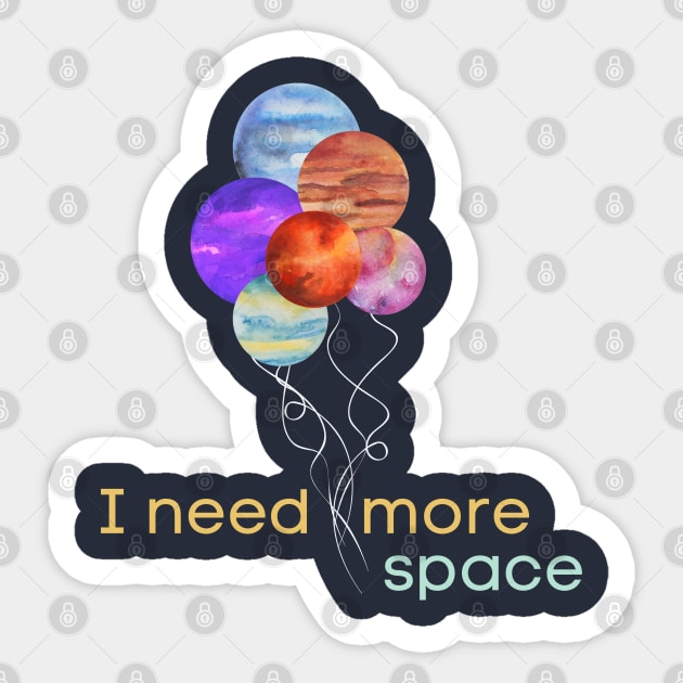 I need more space planet balloons Sticker by High Altitude